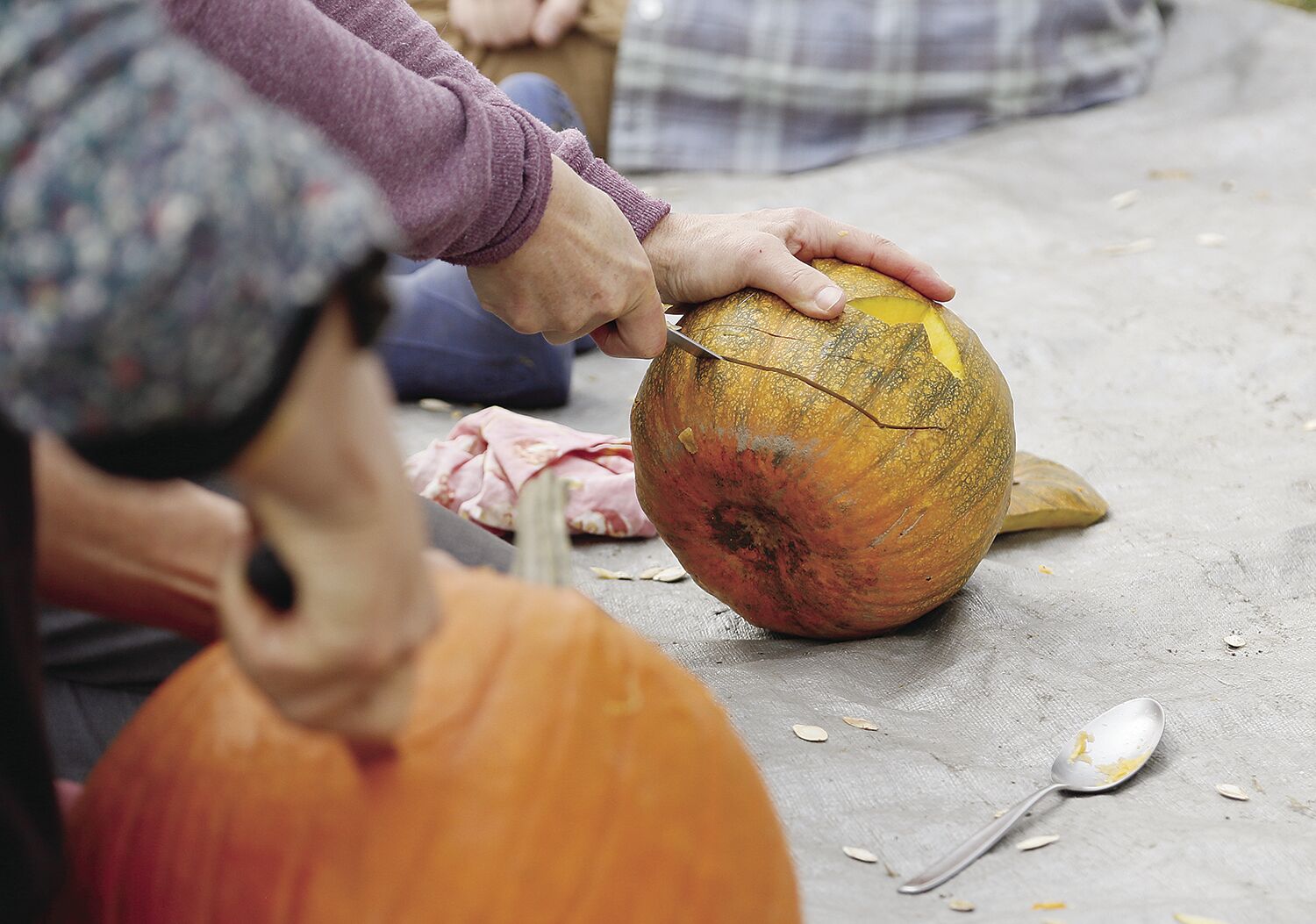 10-31-21 Halloween carving detail